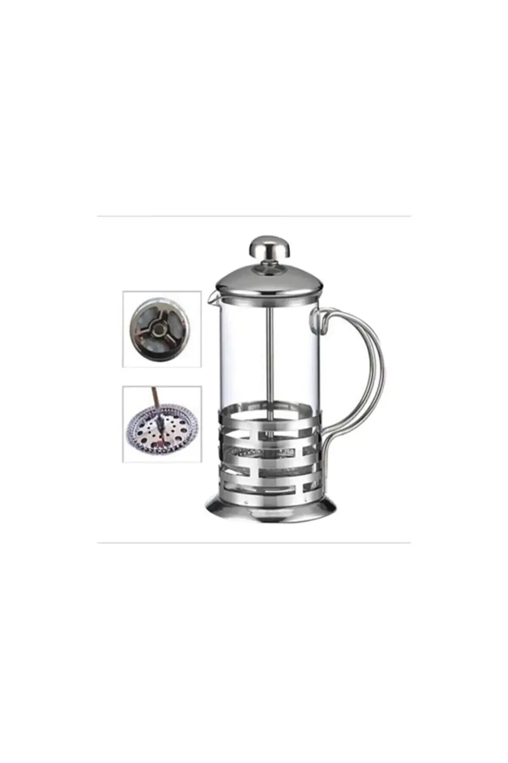 Metal Saplı French Press 600 Ml French-600