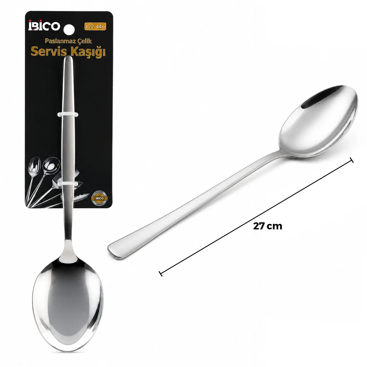 Metal Servis Kaşığı - Krom Renk - 27 cm Fiyatı, Yorumları ve Özellikleri
