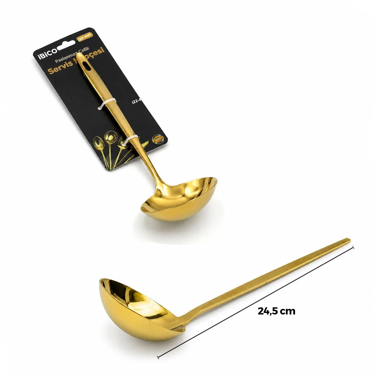 Metal Servis Kepçesi - Gold Renk - 24.5 cm Fiyatı, Yorumları ve Özellikleri