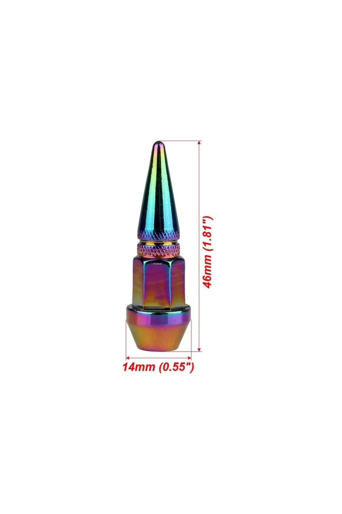Metal Sivri Sibop Kapağı 4 Lü Set Bukalemun