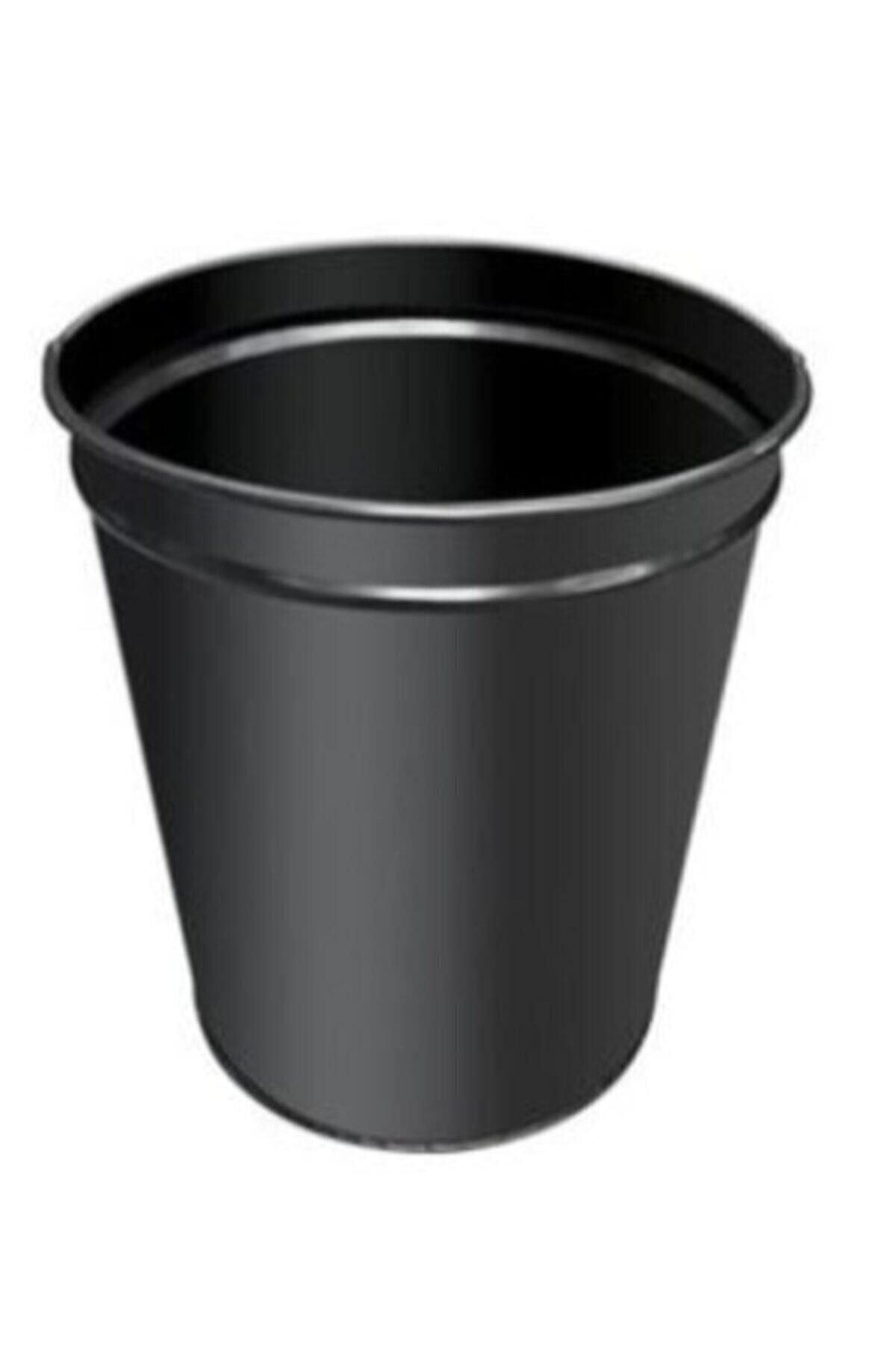 Palex Metal Siyah Masa Altı Çöp Kovası 13 Lt.Fx