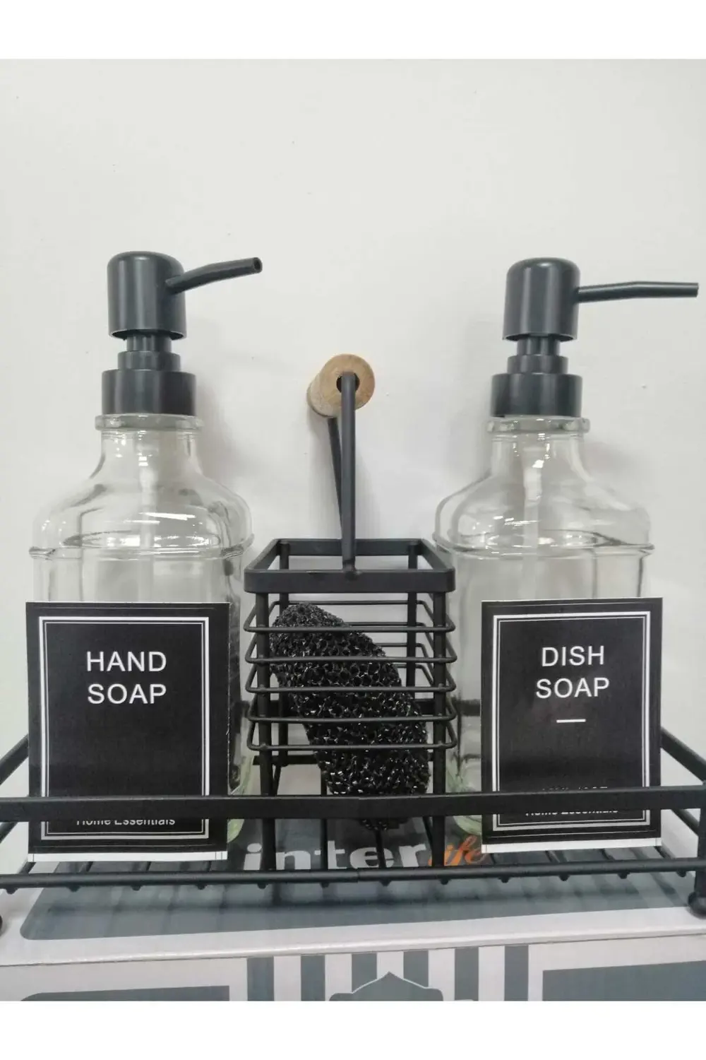 Metal Stantlı 2 Li Sıvı Sabunluk