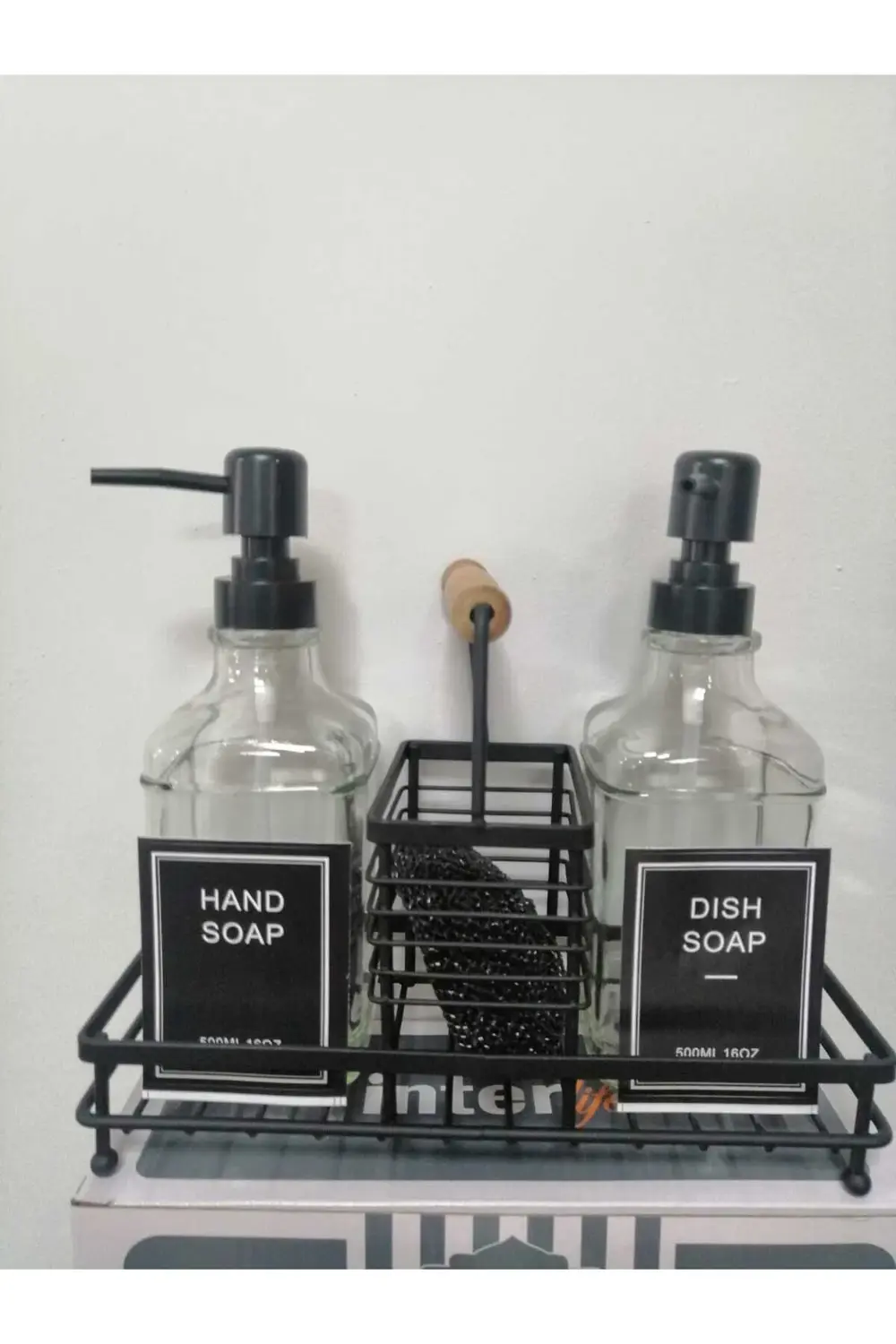 Metal Stantlı 2 Li Sıvı Sabunluk