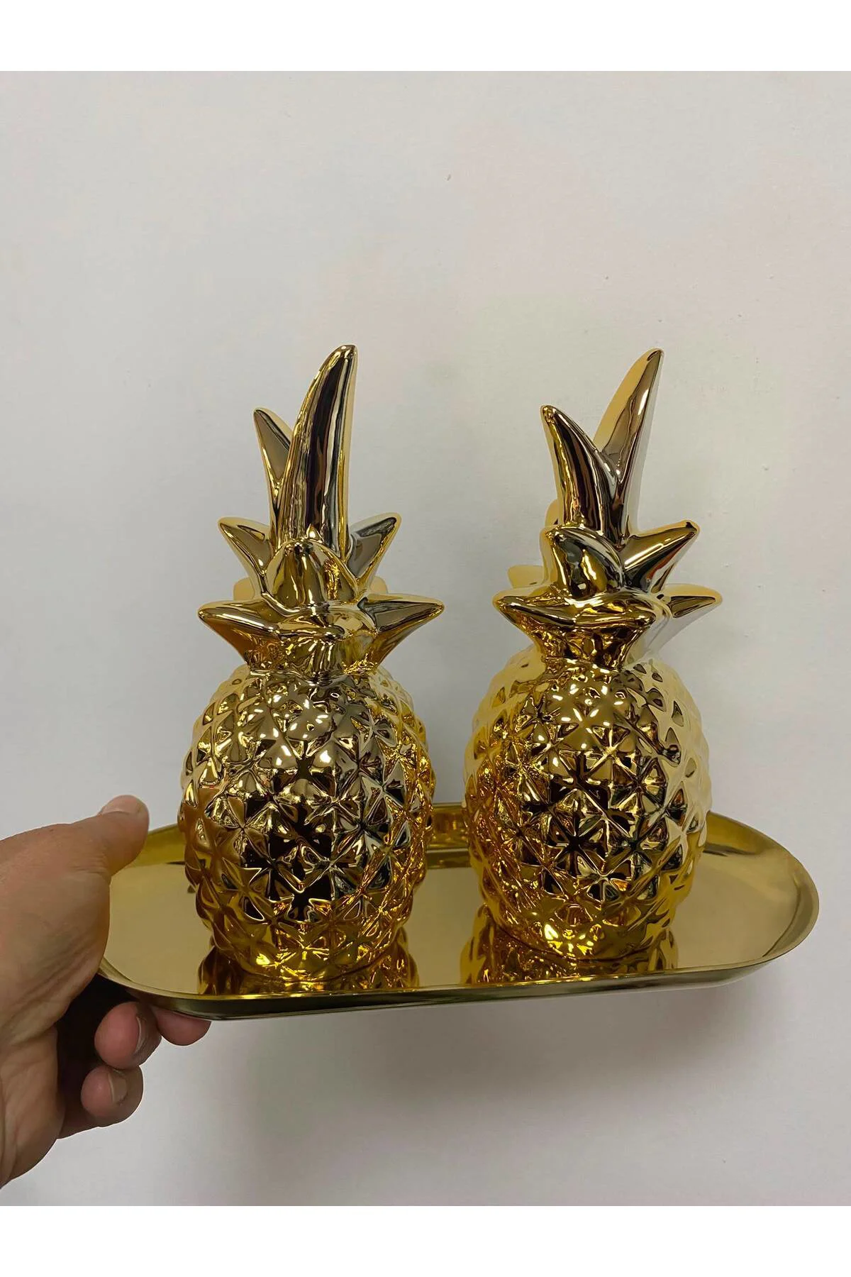 Metal Sunum Tabaklı 2 Li Ananas Dekor Fiyatı, Yorumları ve Özellikleri