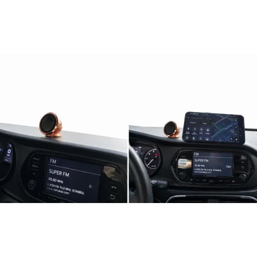 Metal Telefon Tutucu Torpidoya Yapışan Mıknatıslı