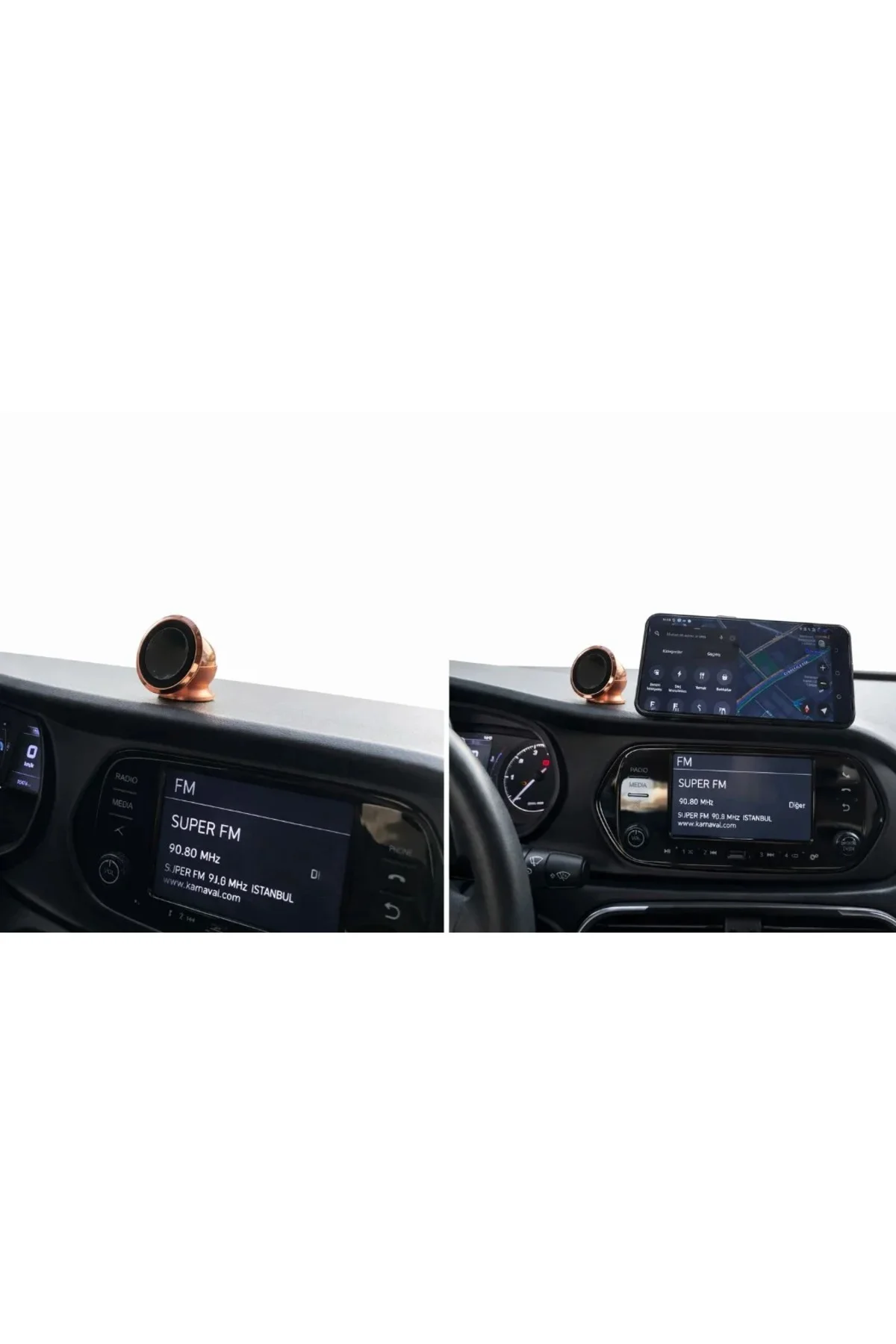 Metal Telefon Tutucu Torpidoya Yapışan Mıknatıslı Metal Telefon Tutucu Torpidoya Yapışan Mıknatıslı