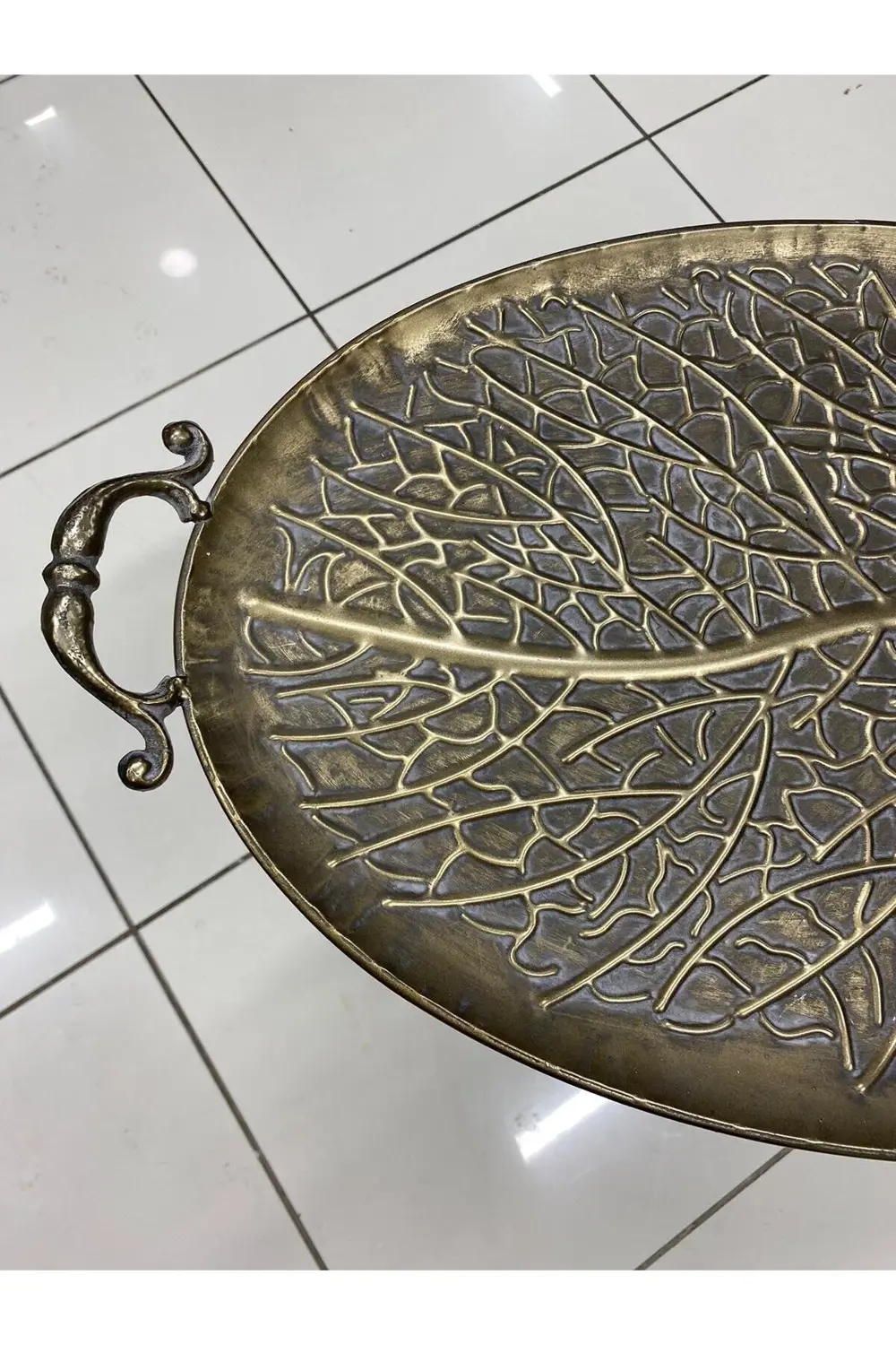 Metal Tepsi Modeli Katlanır Sehpa