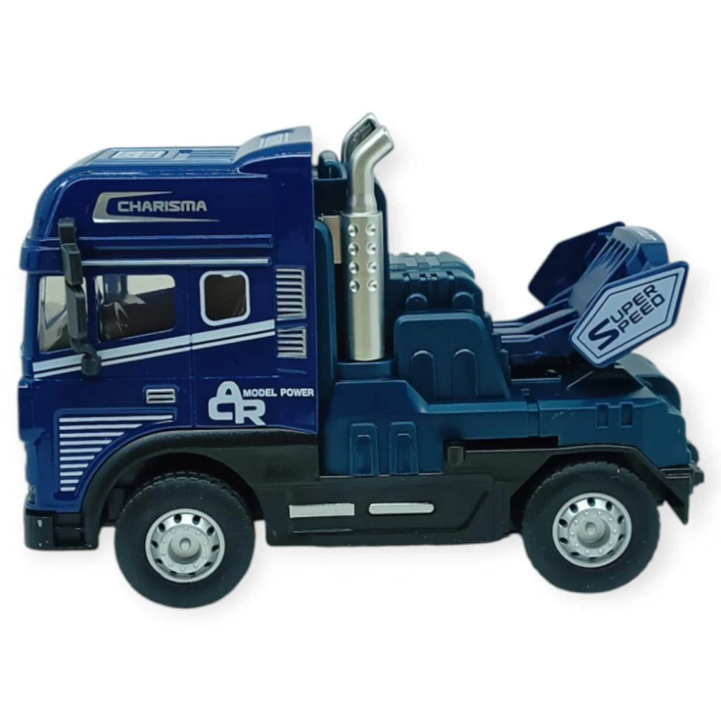 Metal Tır 1:24 - Sesli Işıklı Tır 13 cm - Lacivert - 1 ADET