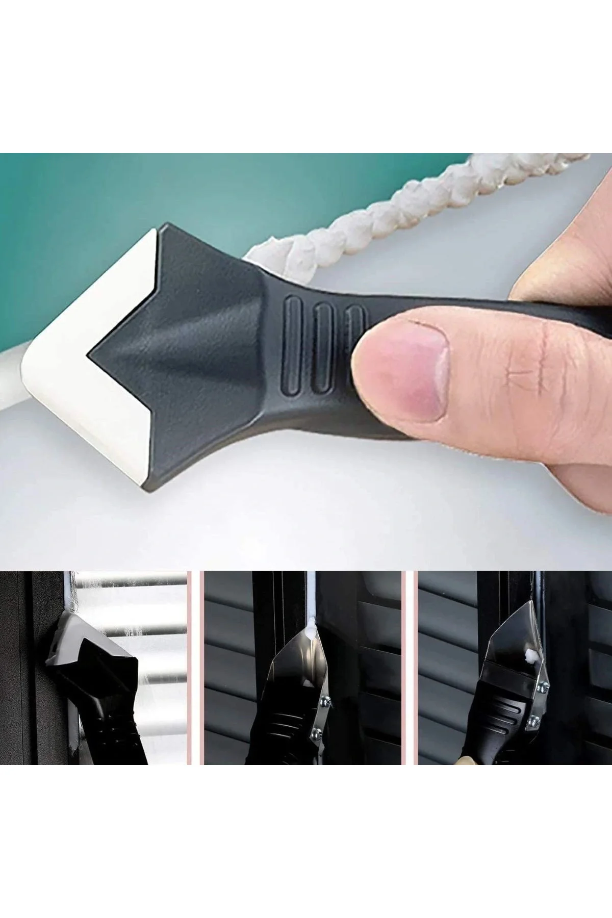 Metal Uçlu Lavabo Küvet Fayans Derz Silikon Sökme Ve Uygulama Seti - Görsel 3
