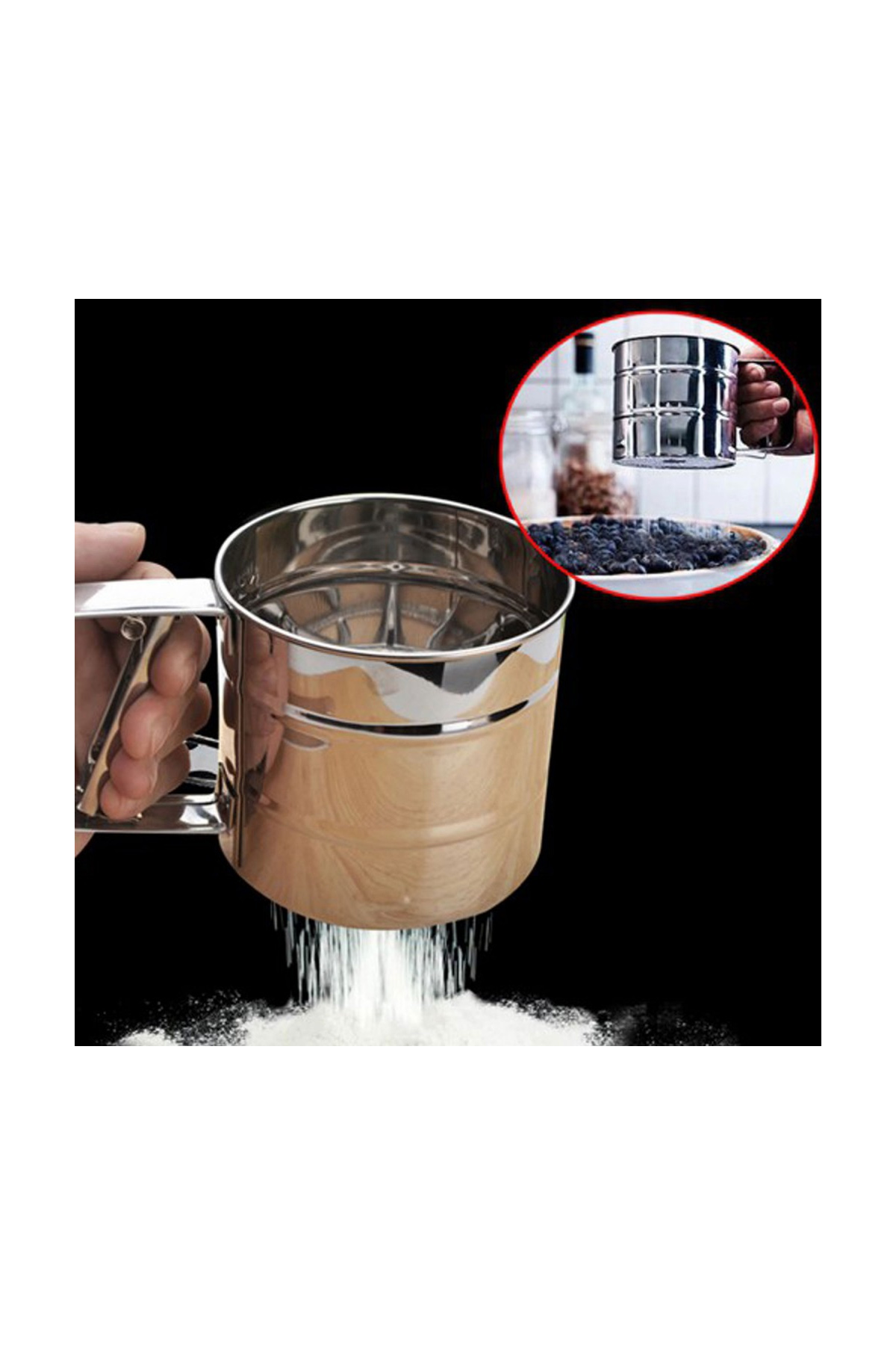 Just Cheap Store Metal Un Eleği Küçük Boy 1015-K