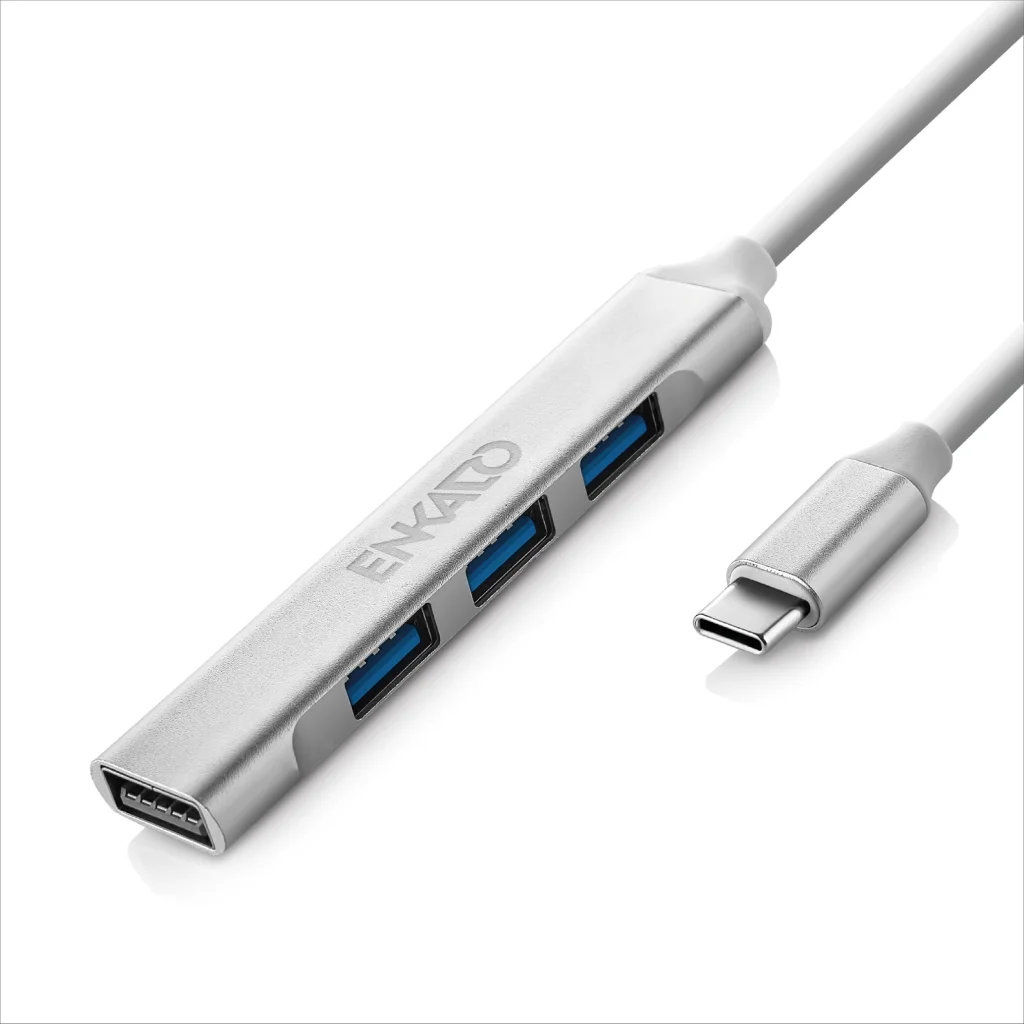 Metal USB Hub - Type-C to 3xUSB 2.0 1xUSB 3.0 Yüksek Hızlı Genişletici