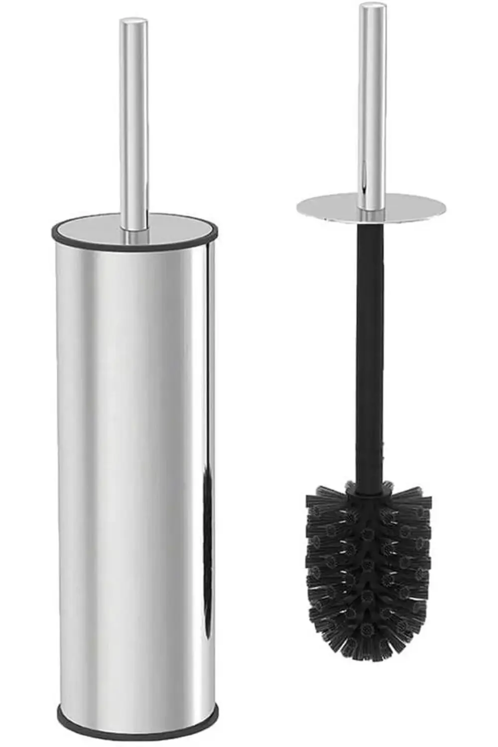 Metal WC Fırçası, Krom Tuvalet Temizleme Fırçası, Paslanmaz Çelik