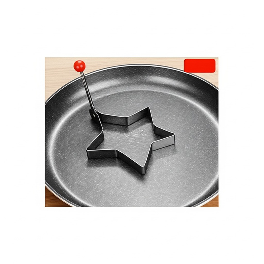 Metal Yıldız Omlet & Krep Kalıbı Yapışmaz Yüzeyli Eğlenceli Şekil Metal Yıldız Omlet & Krep Kalıbı Yapışmaz Yüzeyli Eğlenceli Şekil
