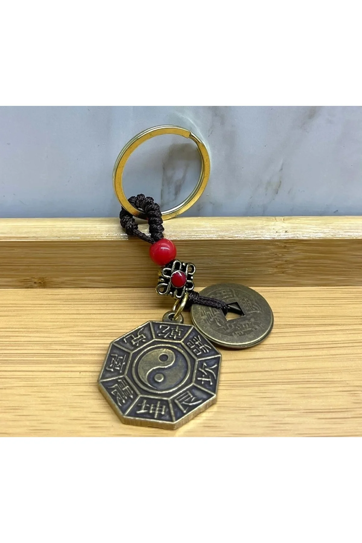 Metal Yin Yang Anahtarlık Alk4457