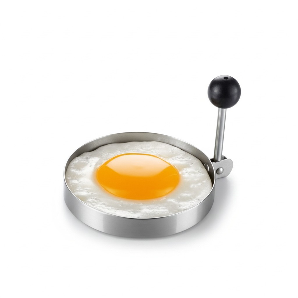 Metal Yuvarlak Omlet Krep Kalıbı Yapışmaz Yüzey Pratik Kullanım
