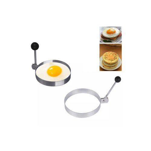 Metal Yuvarlak Omlet Krep Kalıbı Yapışmaz Yüzey Pratik Kullanım