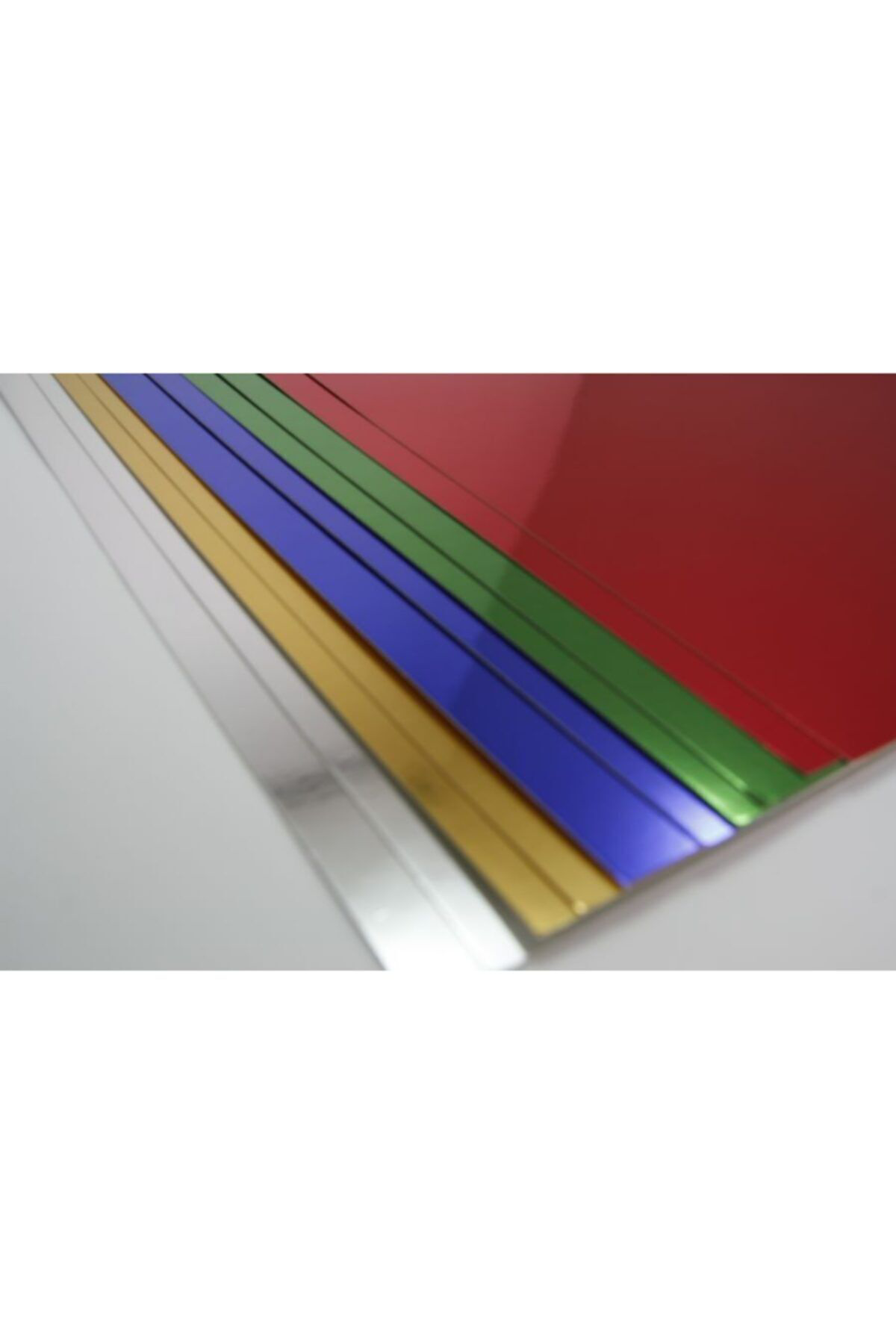Metalik Aynalı Fon Kartonu 5 Adet 50x70 Ebat