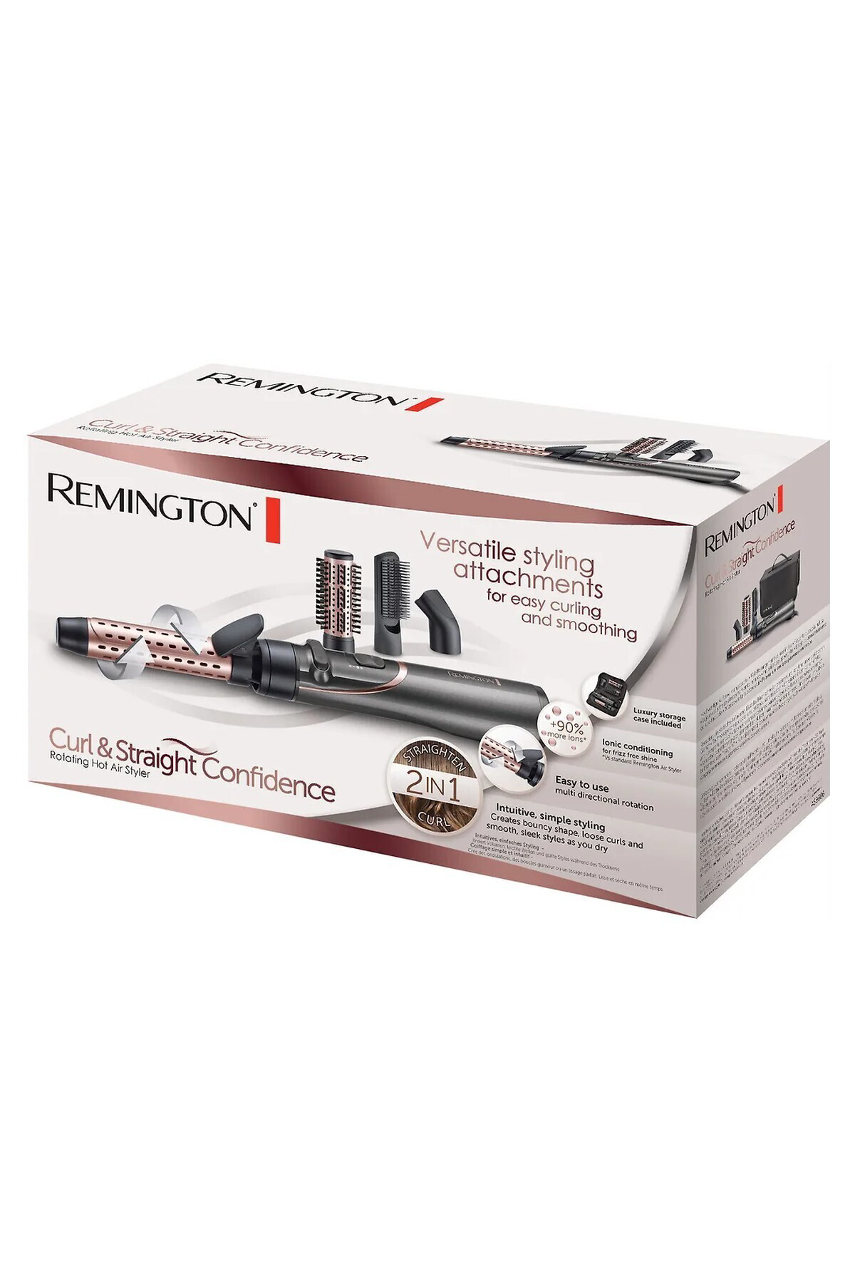 Metalik Gri Curl&Straight Confidence Saç Şekillendirme Seti As8606