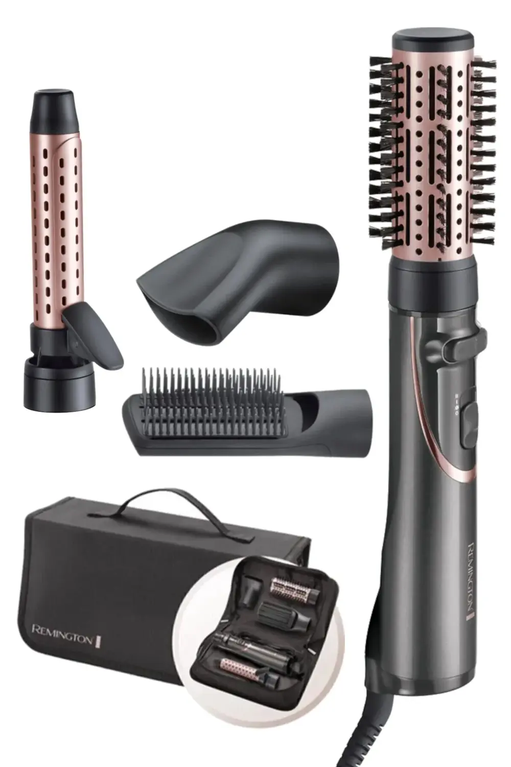 Metalik Gri Curl&Straight Confidence Saç Şekillendirme Seti As860