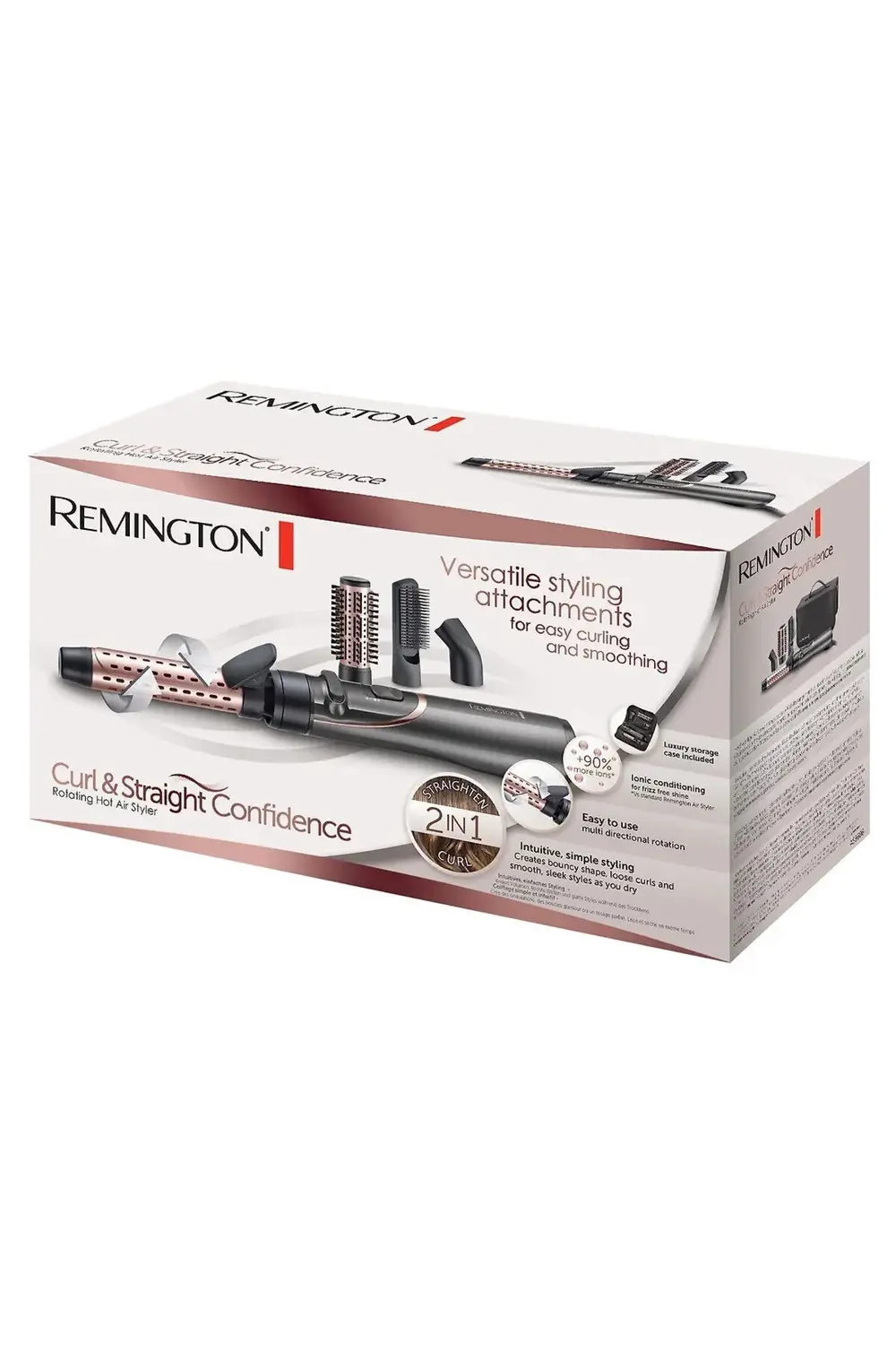 Metalik Gri Curl&Straight Confidence Saç Şekillendirme Seti As860