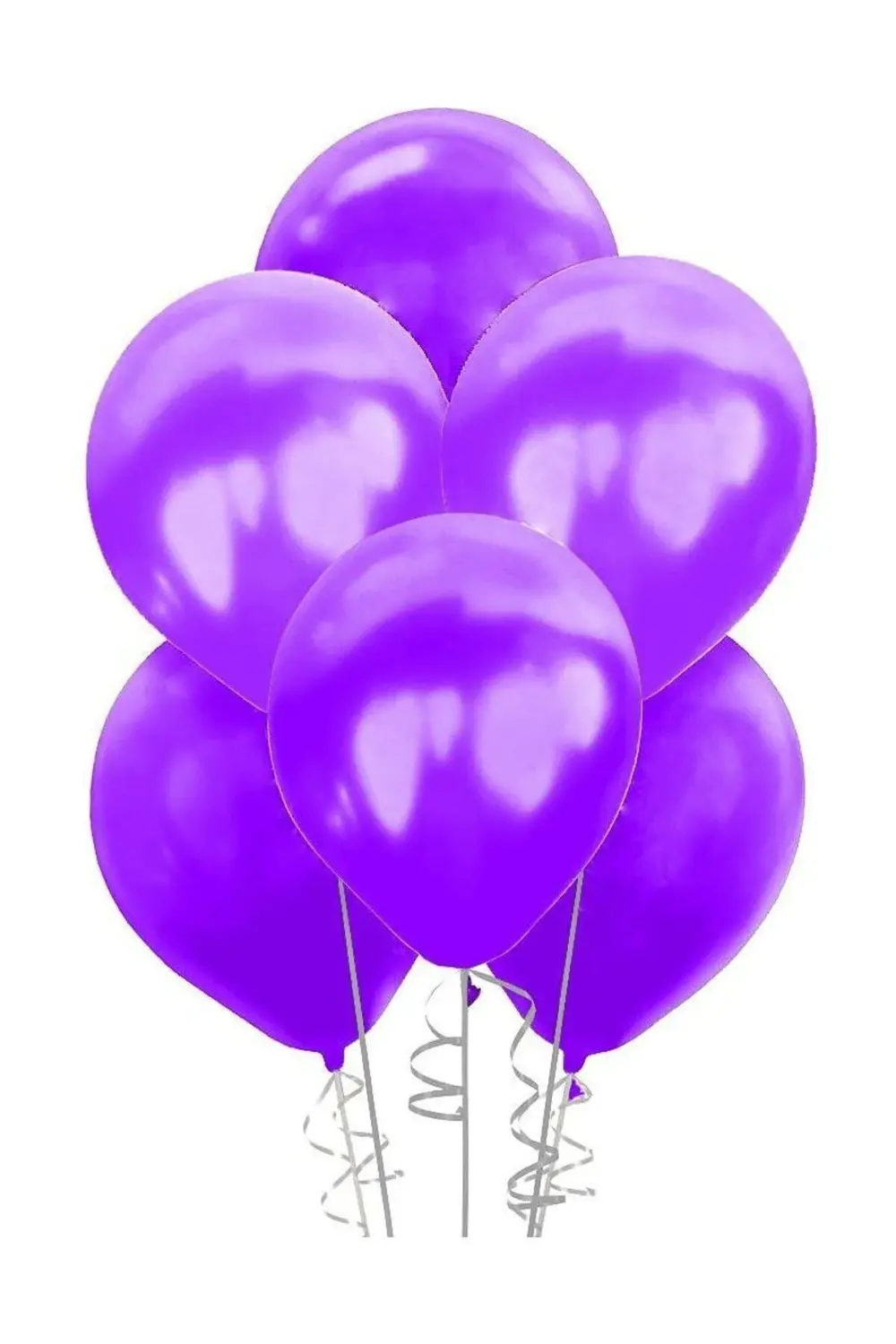 Metalik Mor Balon 100'lü