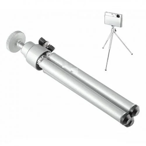Metalik Renk 3 Yönlü Profesyonel Tripod - Alüminyum Gövde Hafif ve Paslanmaz Fotoğraf Tripodu