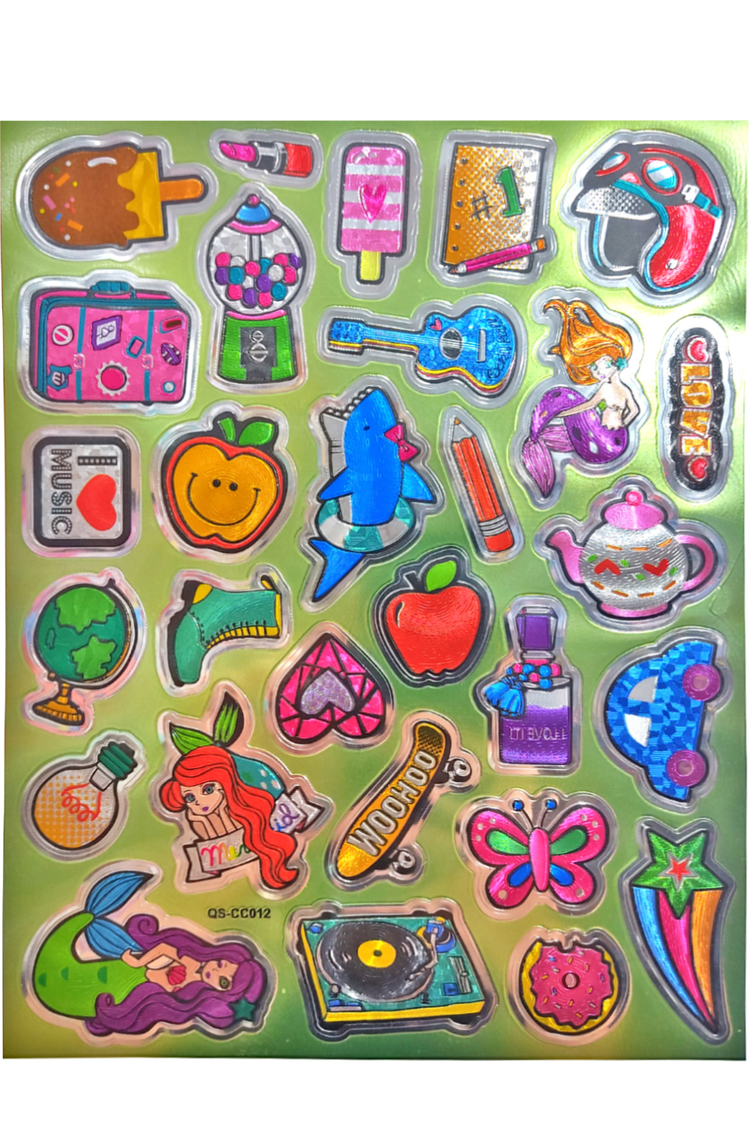 Metalik Sticker Stiker Defter Planlayıcı Etiket (QS012)-25x20 cm-