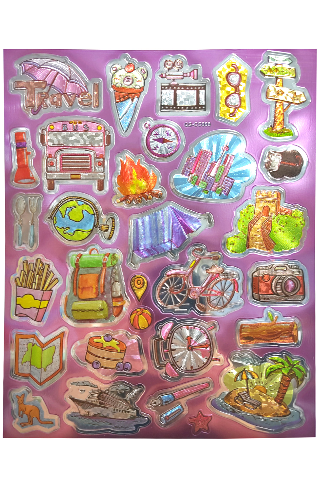 Metalik Sticker Stiker Defter Planlayıcı Etiket (QS008)-25x20 cm-