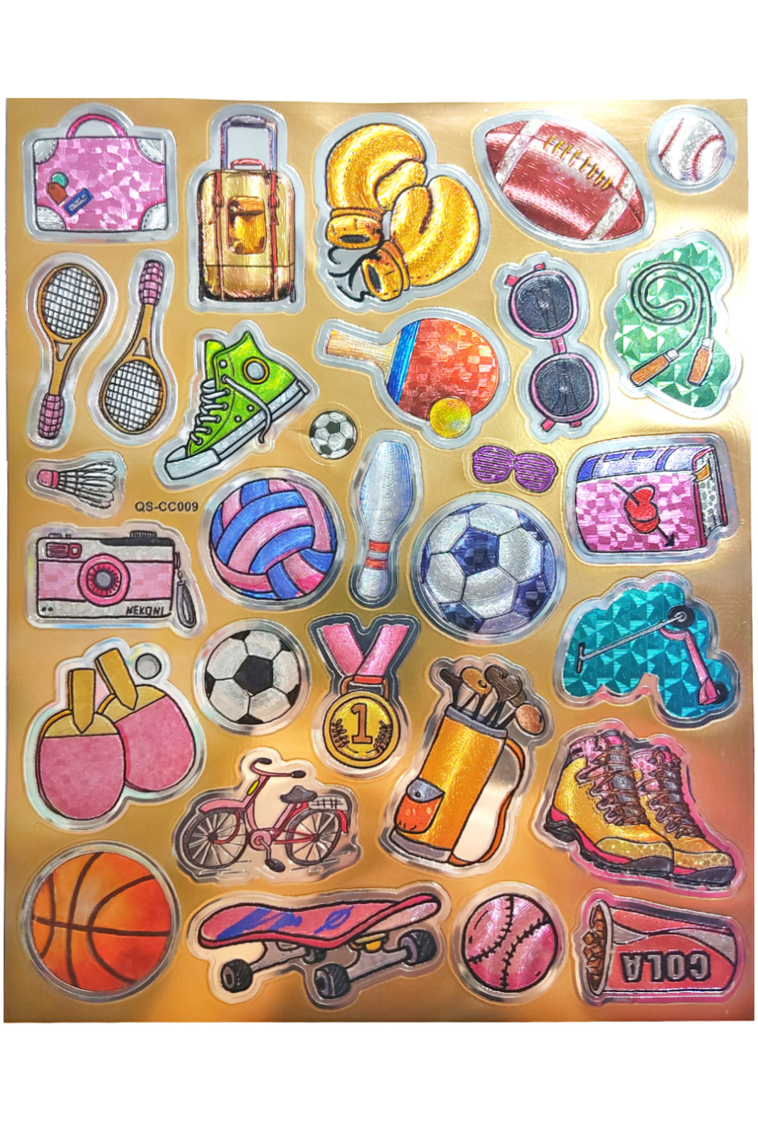 Metalik Sticker Stiker Defter Planlayıcı Etiket (QS009)-25x20 cm-