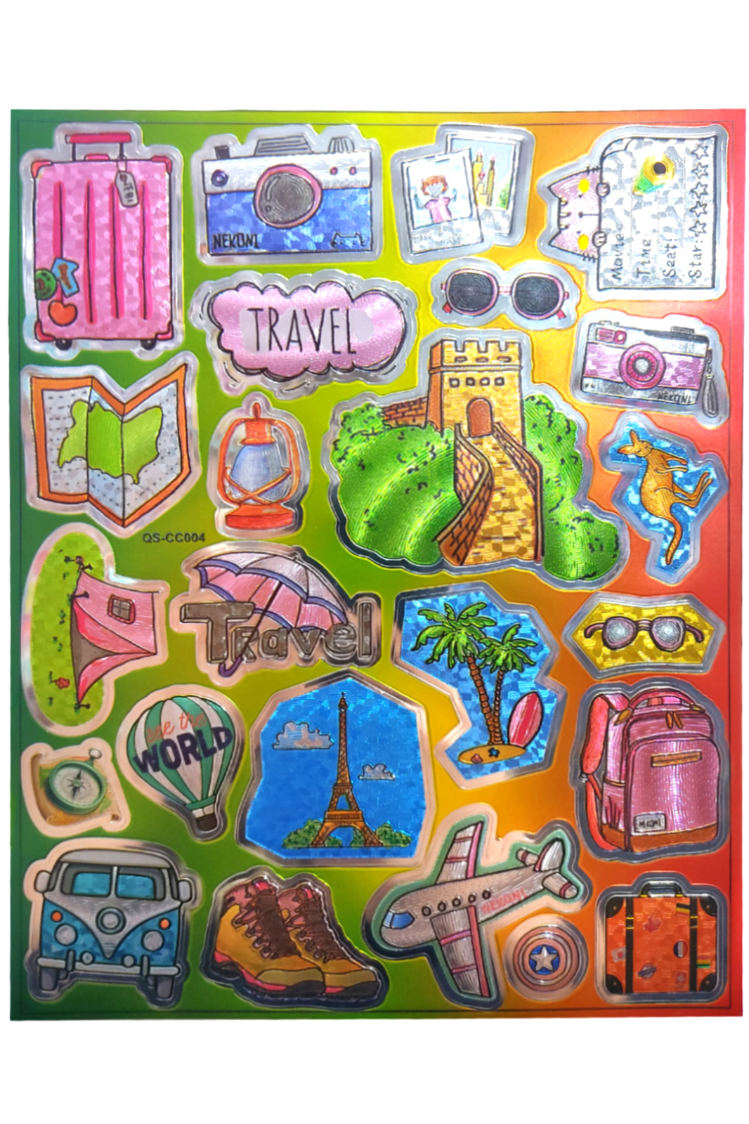Metalik Sticker Stiker Defter Planlayıcı Etiket (QS004)-25x20 cm-