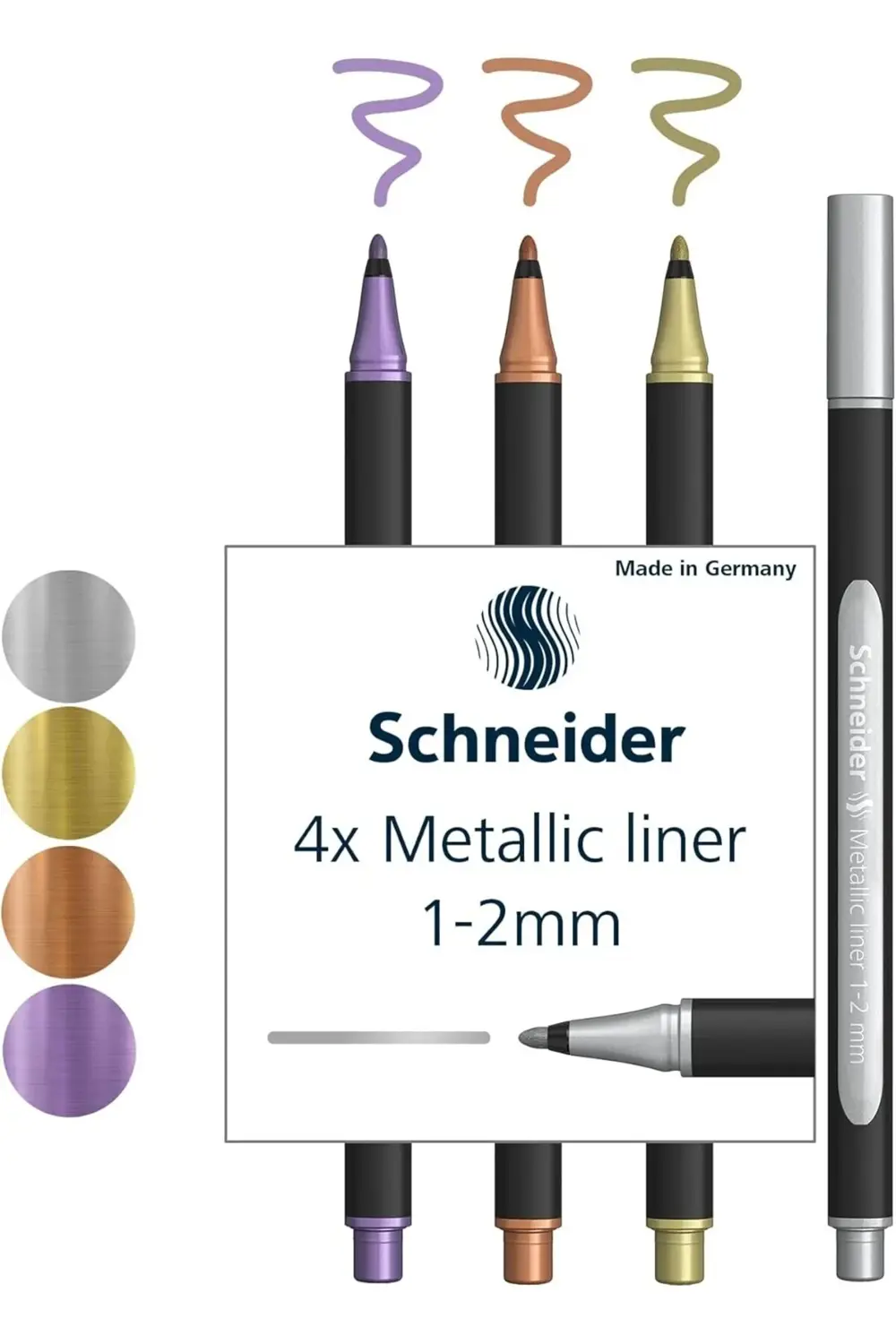 Metallicliner 020 (Strichstärke 1-2 mm) 4er Etui:,,, 1185222