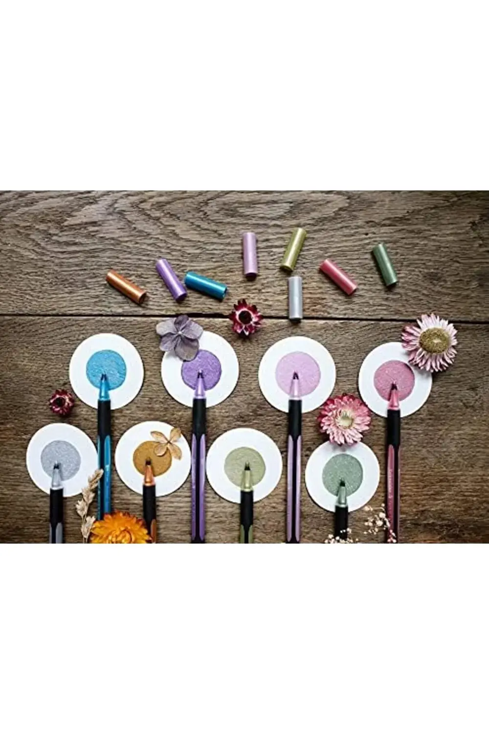 Metallicliner 020 (Strichstärke 1-2 mm) 4er Etui: silver, gold, c