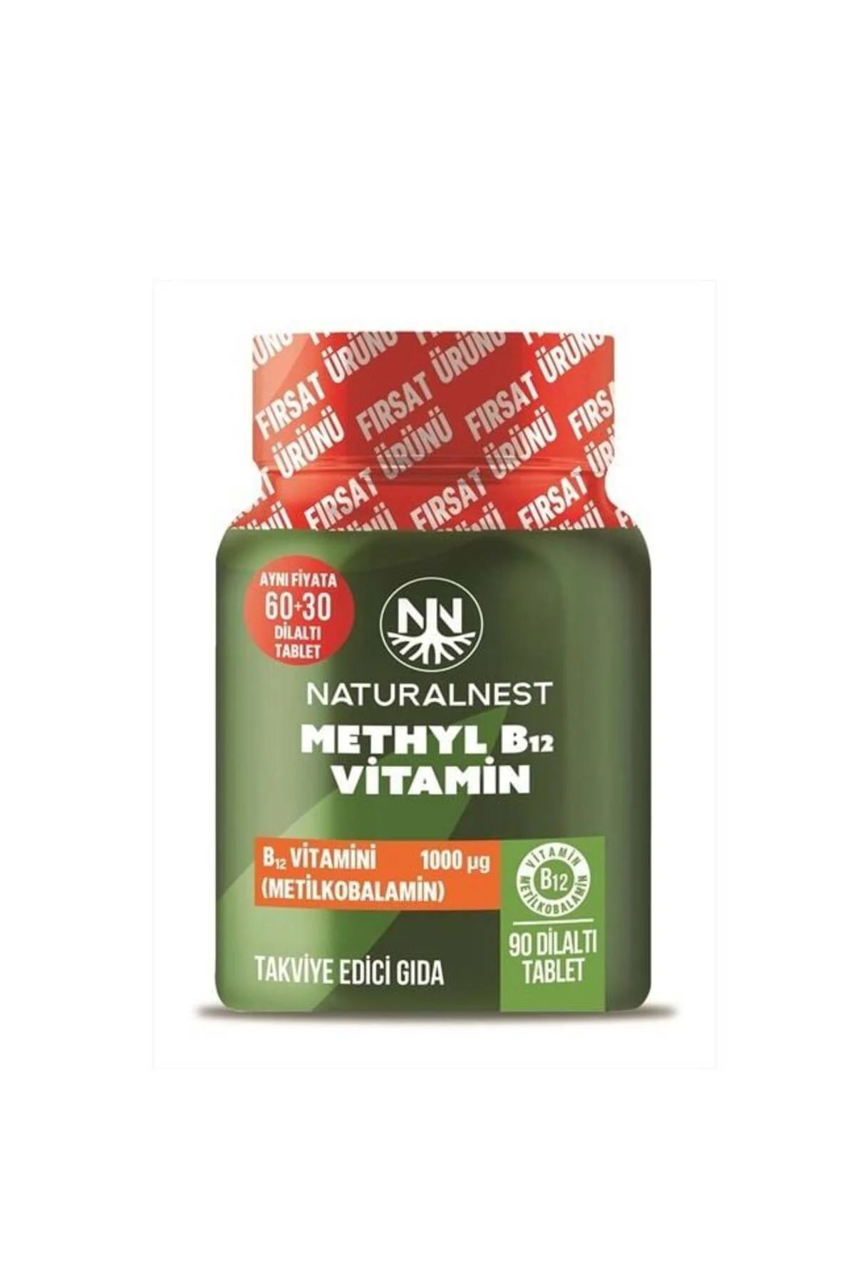 Methyl B12 Vitamin 1000 mcg 90 Dilaltı Tablet