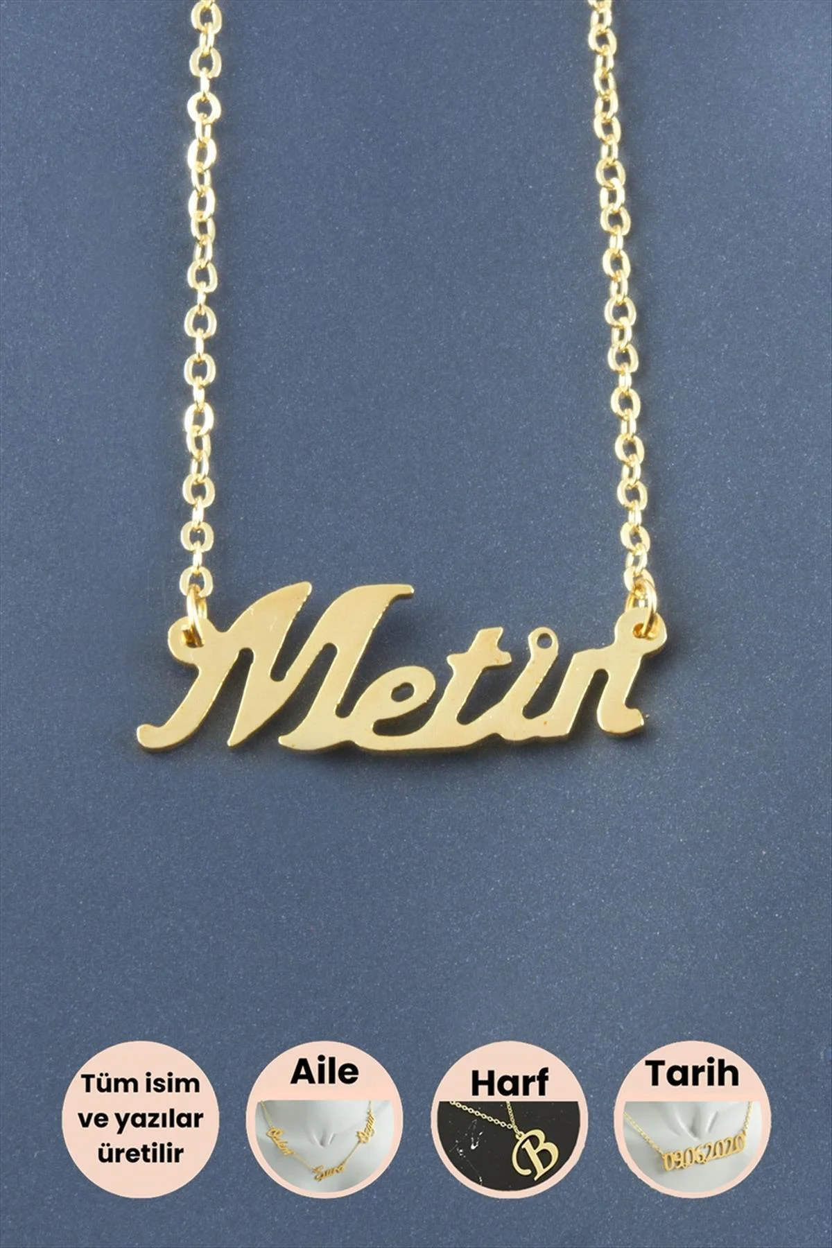 Metin İsimli Kolye Metin İsimli Kolye