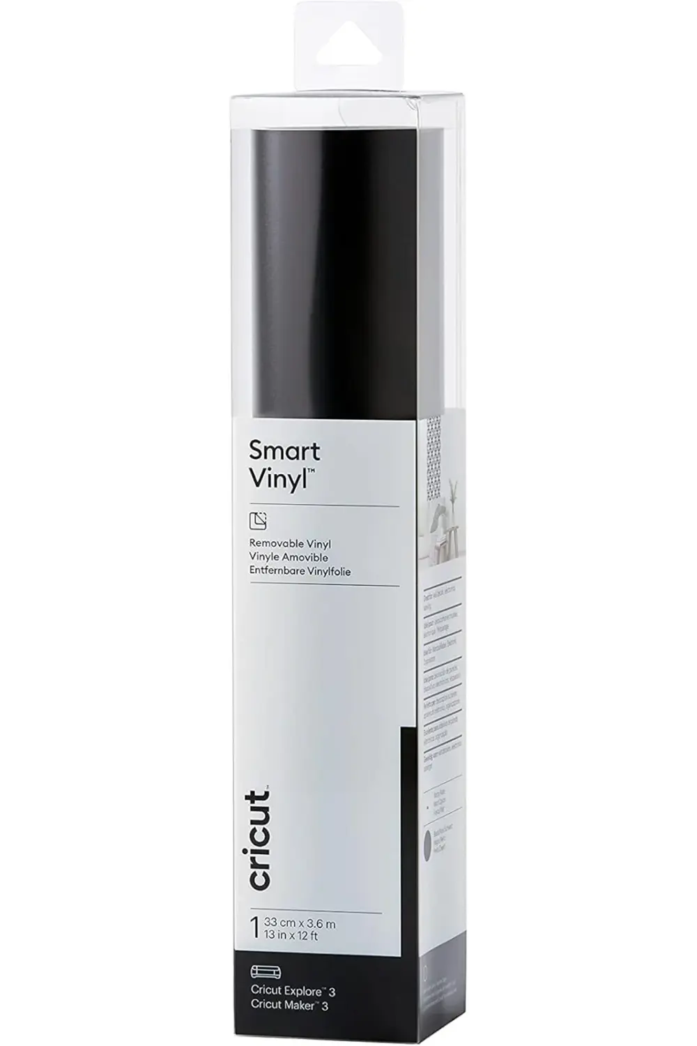 metrashop 2009051 SMART VİNİL GEÇİCİ 33X366CM 1 SAYFA SİYAH shopb