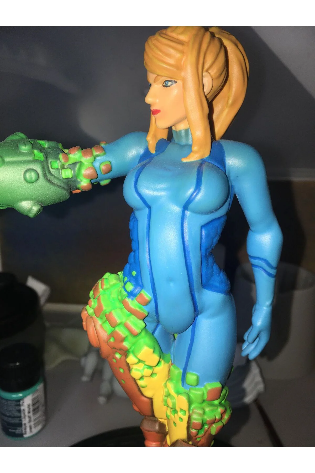 Metroid Samus Aran Figür Samusu Aran Obje Büyük Boy 25CM