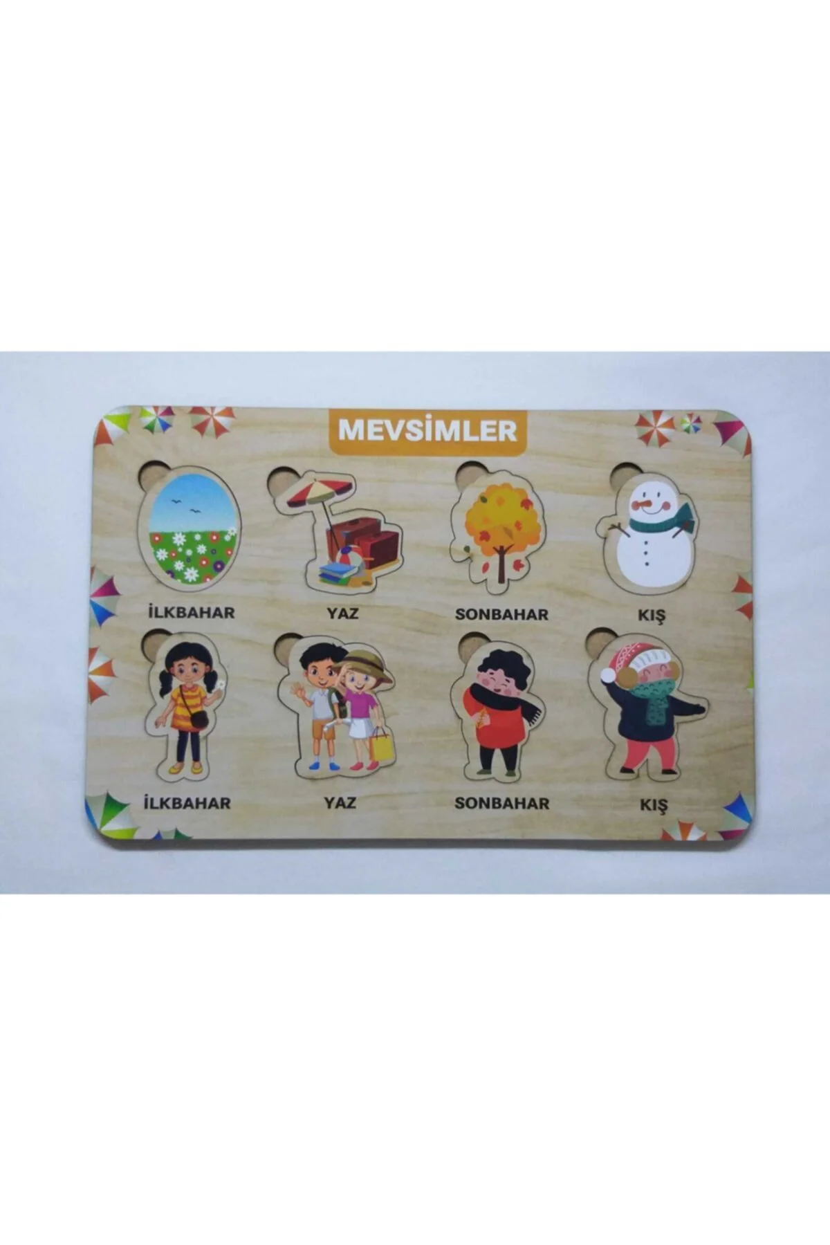 Mevsimler Ahşap Puzzle Eğitici Oyuncak Mevsimler Ahşap Puzzle Eğitici Oyuncak