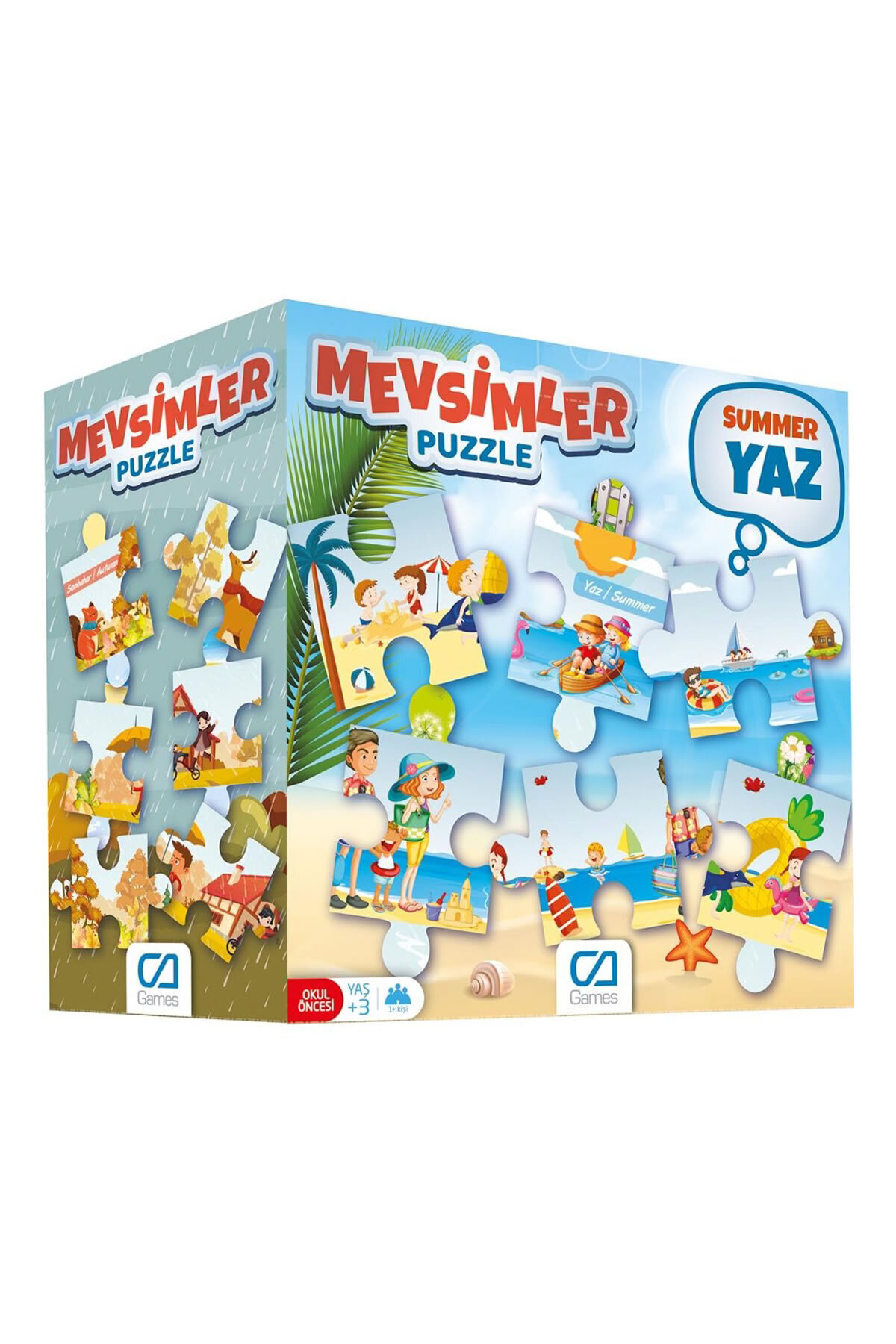 Ca Games Mevsimler Kutulu Dev Yer Puzzle Yapboz 24 Parça