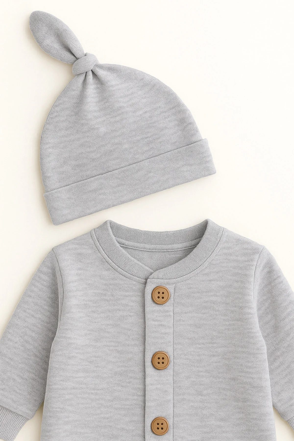 Mevsimlik %100 Pamuk Bereli Bebek Tulum Takım - Yeni Sezon Unisex