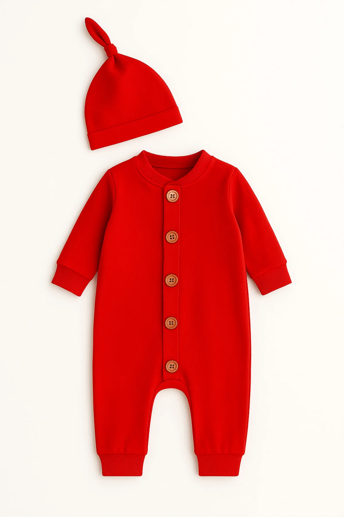 Mevsimlik %100 Pamuk Bereli Bebek Tulum Takım - Yeni Sezon Unisex