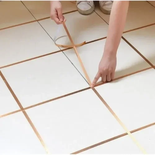 Mey İthalat® 1 cm 50 Metre Gold Fayans Arası Şerit Bant