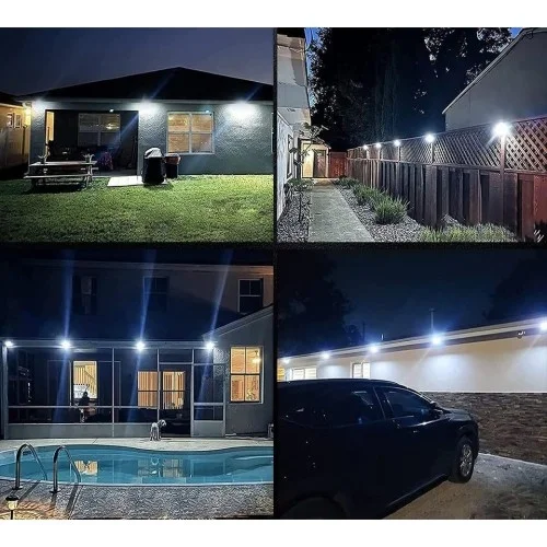 Mey İthalat® 100 Led Dış Mekan Solar Aydınlatma Fotoselli Solar L