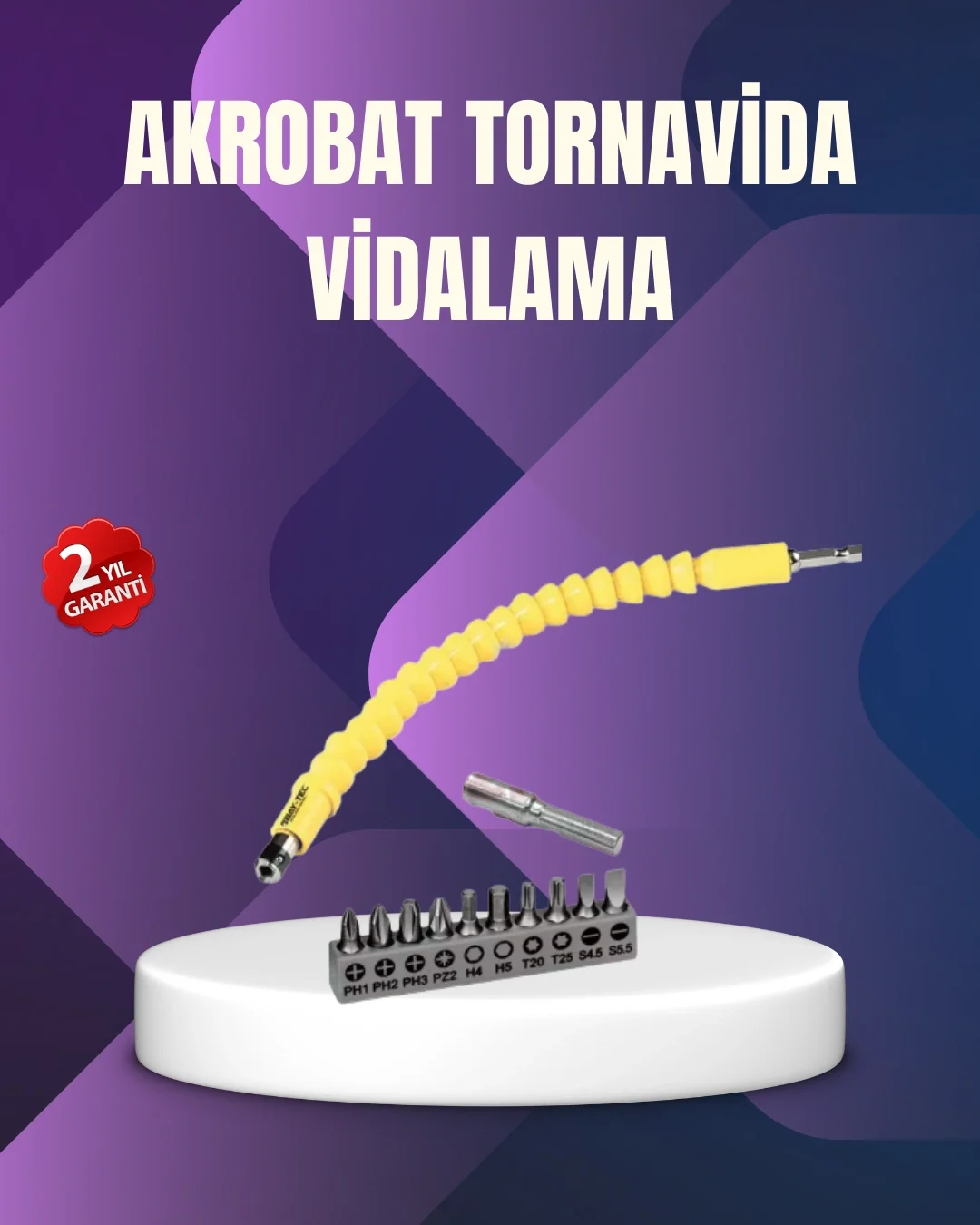Mey İthalat® 12 Parça Vidalama Uç Seti Akrobat Tasarım Dayanıklı 