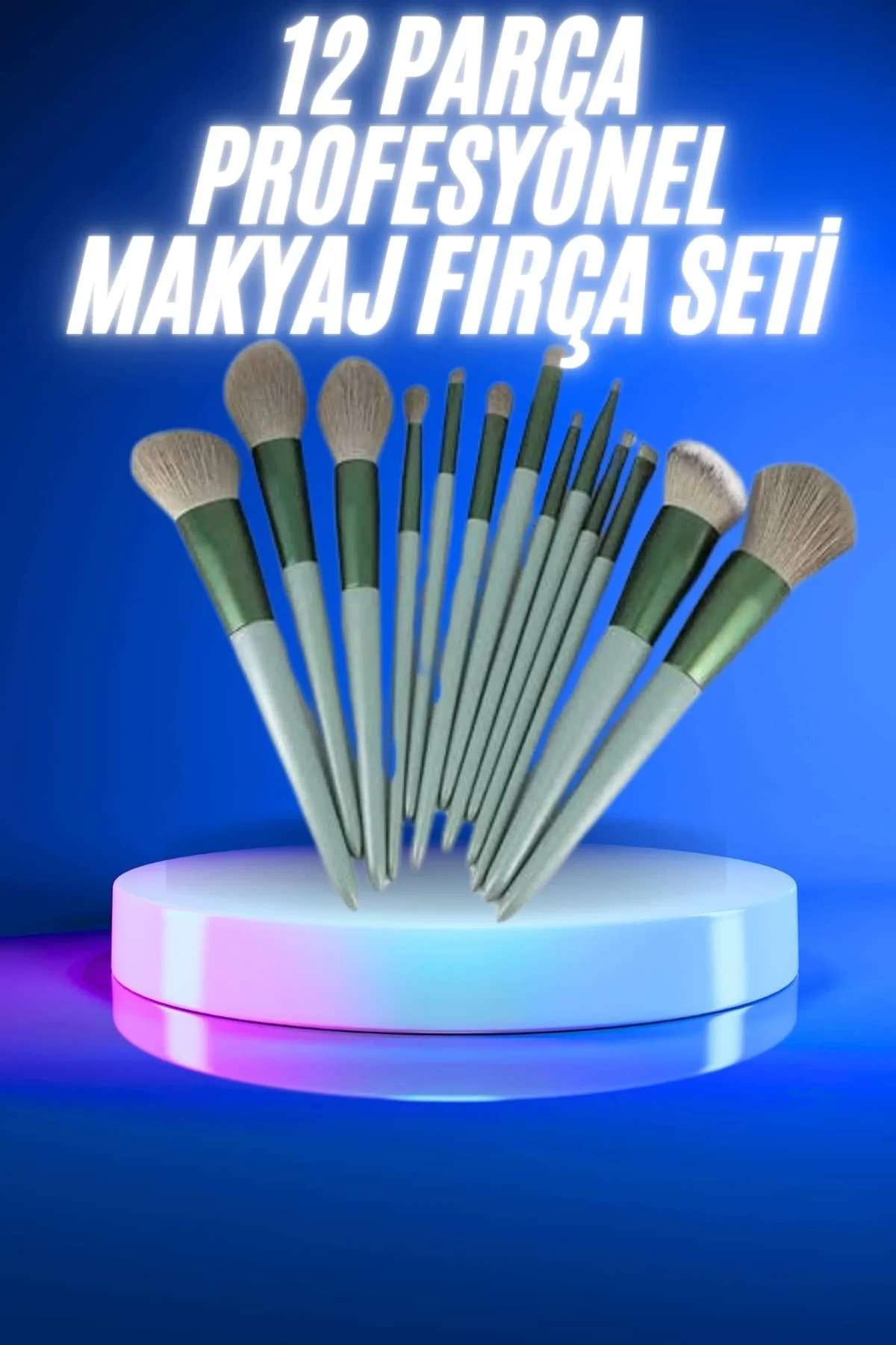 Mey İthalat® 13 Parça Makyaj Fırça Seti Far Kontür Aydnlatıcı Fır