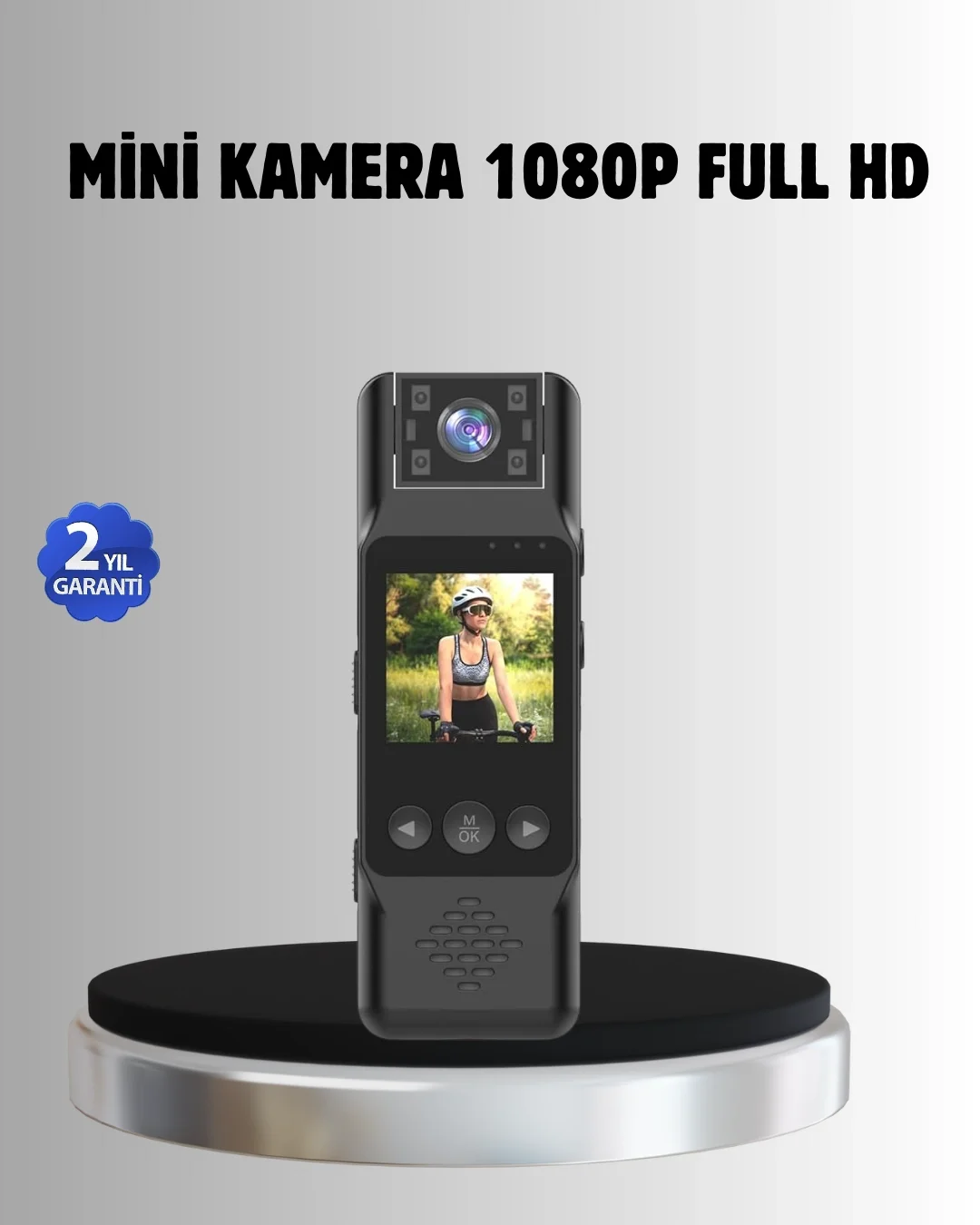 Mey İthalat® 180° Döner Lensli Mini Kamera 1080P Full HD Hareket 
