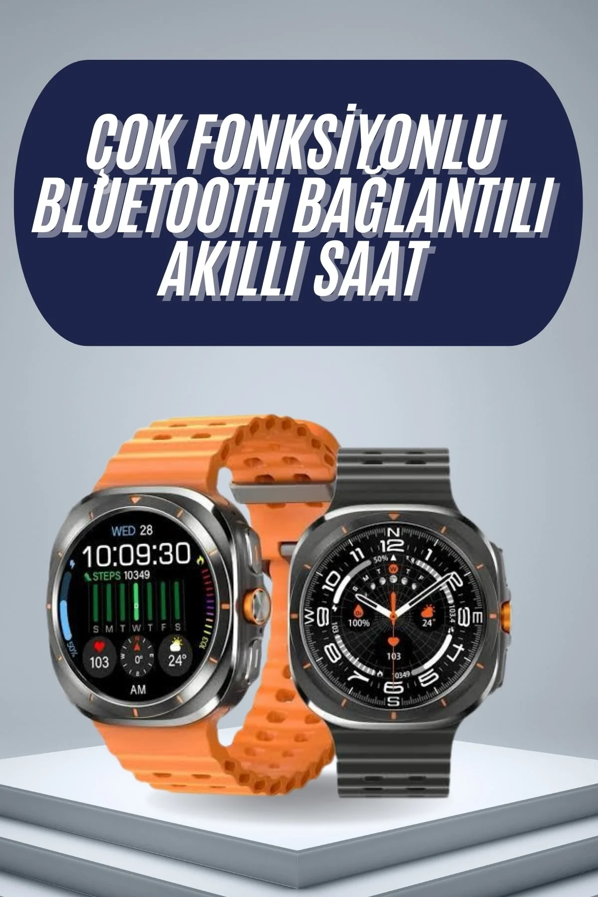 Mey İthalat® 2025 Model Gelişmiş Özellikli Nabız Sensörlü Spor Ta