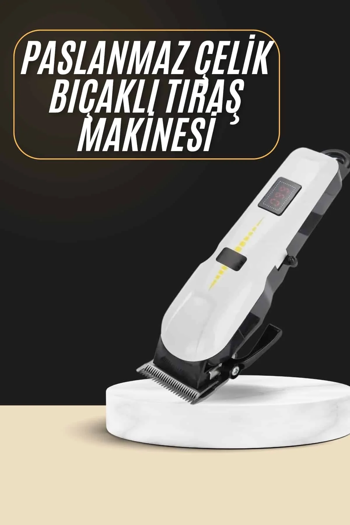 Mey İthalat® 2025 Model Şarjlı Dijital Saç Sakal Tıraş Makinesi I