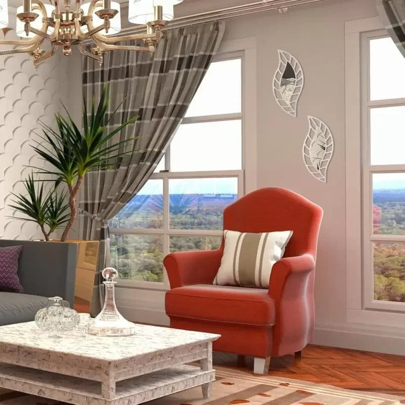 Mey İthalat® 2'li Set Kırılmaz Pleksi Dekoratif Duvar Aynası - 20 Mey İthalat® 2'li Set Kırılmaz Pleksi Dekoratif Duvar Aynası - 20