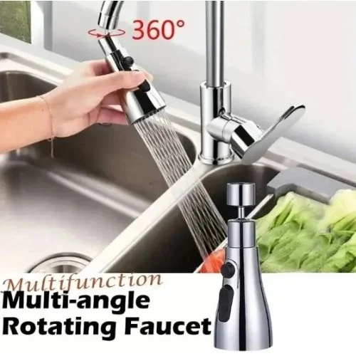 Mey İthalat® 3 Fonksiyonlu Metalik Musluk Başlığı