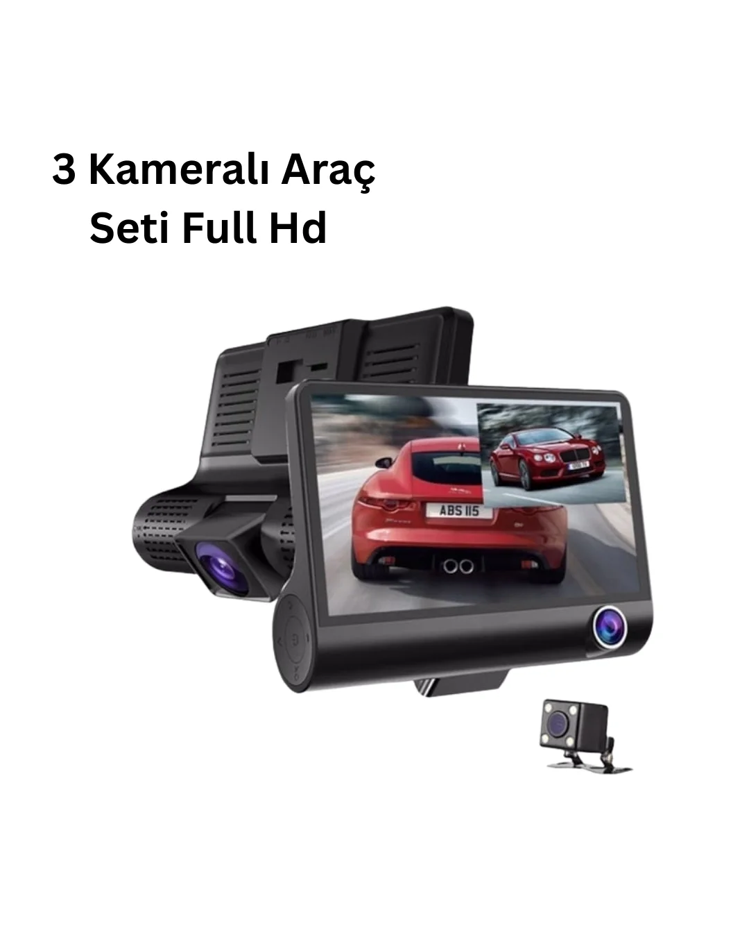 Mey İthalat® 3 Kameralı Araç DVR
